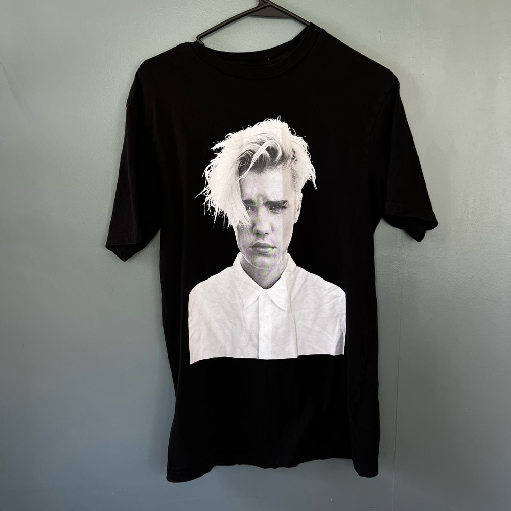 🎤 Justin Bieber, black, extra small, H&M, purpose tour T-shirt,